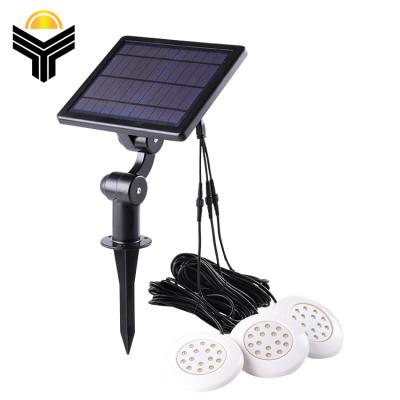 China Ip65 RGB 2w 3w Underwater Remote Control Outdoor Fountain Light Waterproof Solar Led Swimming Pool Light for sale