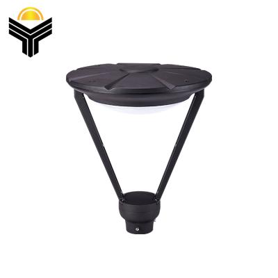 China Outdoor waterproof ip55 aluminum garden PC SMD black park 50w led garden light for sale