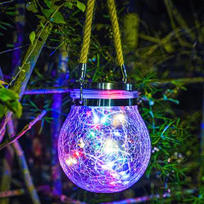 China It Charges During The Day And Works Automatically At Night Hot Selling Vintage Modern Popular Canvas Rope Hanging IP65 Outdoor Waterproof Solar Led Holiday Light for sale