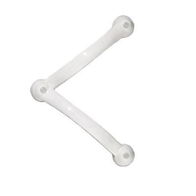 China Ksitex Modern Tub Wall Adjustable Plastic Straight Angled Grab Bar for sale