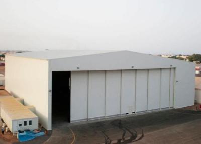 China Engineered Truss Prefab Hangar Buildings / Steel Airplane Hangar Easy Assembled for sale