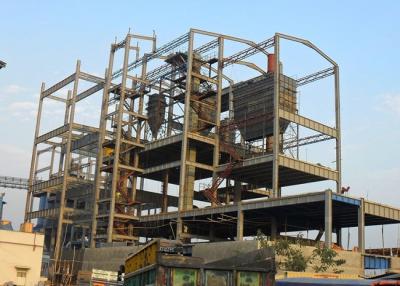 China Cement Plant Industrial Steel Frame Buildings Multi Storey Steel Frame Construction for sale