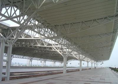 China Professional Steel Pipe Trusses Railway Station Stand Shed Painted Or Galvanized for sale