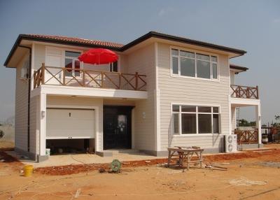 China Galvanized Ready Made Steel Structure Villa , Two Story Prefabricated Luxury Villas for sale