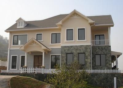 China Large Steel Structure Villa Steel Steel Frame Modern House With ALC Wall Panel for sale