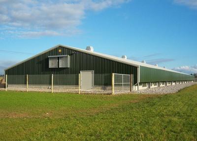 China Movable Light Steel Structure Poultry House , Q235B / Q355B Poultry Farm House for sale