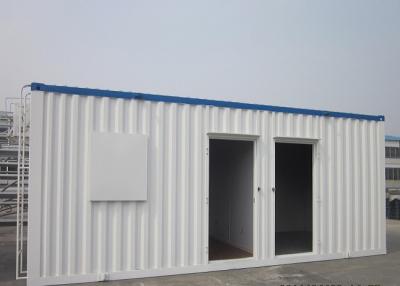 China Easy Transportation Prefab Steel Houses With Fiber Glass Wool Insulation for sale