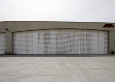 China Two Spans Metal Hangar Buildings / Steel Portal Frame Prefab Hangar Buildings for sale