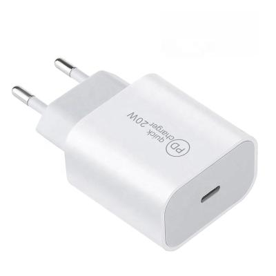 China Portable Type C USB C Charger Fast Travel Wall Fast Charger USB C Phone Palladium 20W Charger Charging Adapter for sale