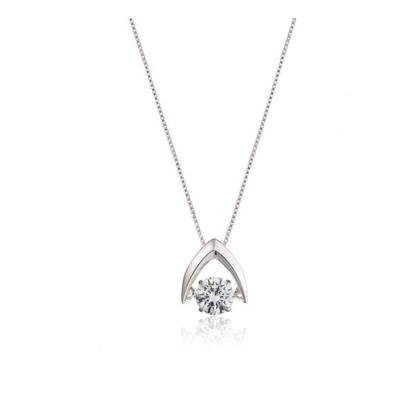 China Simple Silver 925 Diamond Necklace Zircon Necklace Dance Necklace CLASSIC for sale