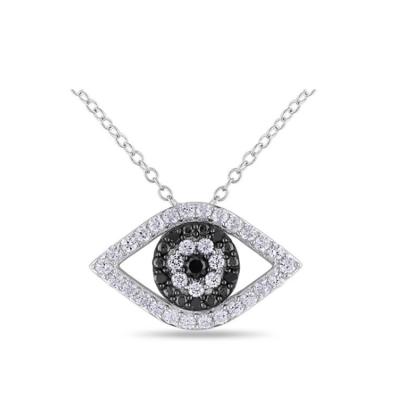 China CLASSIC 925 Sterling Silver Turkish Crystal Evil Eye Choker Necklace Wholesale for sale