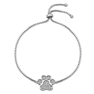 China BOHEMIA GuanZhou Wholesale Metal 925 Sterling Silver Adjustable Fashion Cat Paw Cute Bracelet for sale