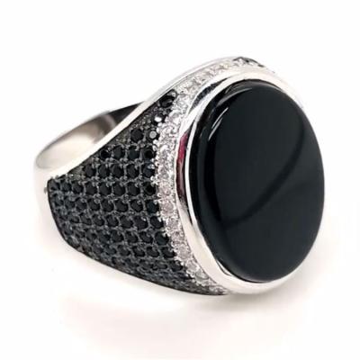 China Eco-Friendly Designs 925 Sterling S925 Moissanite Jewelry Hip Hop Hiphop Punk Silver Gold Rings For Men for sale