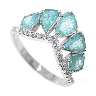 China Eco-friendly Fashion Ring Design Gemstone Ring New Style Ring Jewelry 2019 for sale