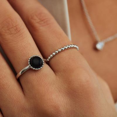 China Low Price Fashion CLASSIC Vintage Oxidized Silver Band Ring Diy 925 Sterling Silver Ring Blank For Women for sale