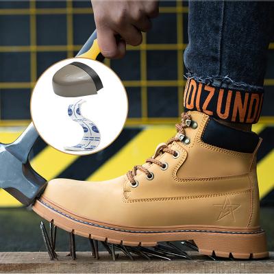 China Cheap Wholesale Rubber Price Men Work Safety Shoes Boots With Steel Toe And Steel Plate Industrial Safety Boots for sale