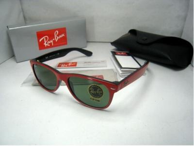 China Brand Names Sunglasses RB 2132 769 Top Red On Black Frame / SIZE 52 for sale