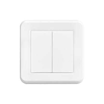 China PC FIKO 2 Gang 1/2/3 Way Switch Socket, 2 Gang Electrical Wall Switch For Home Hotel Home Wall Socket 80*80 mm 16A Panel 2 Gang computer for sale