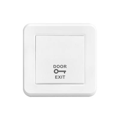 China FIKO PC Triggered Switch Socket Reset Button Door Automatic Operator Gate Control Exit Wireless Wall Switch 80*80mm for sale