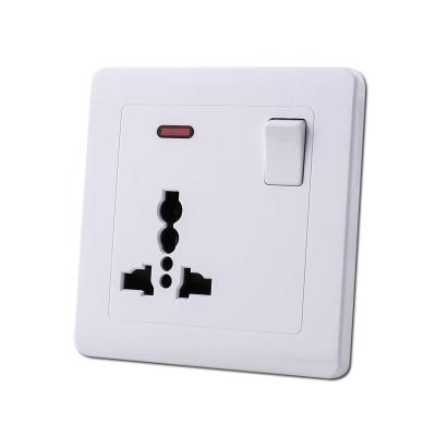 China FIKO Durable Hotel Wall Switch 13A British Italian Indian White Widely Used Universal Three Pole Multifunctional Electric Switches for sale