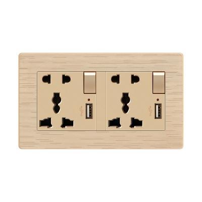 China FIKO junk switch with multi-function five-hole wall socket electrical switch socket junk panel with 86 indicator light for sale