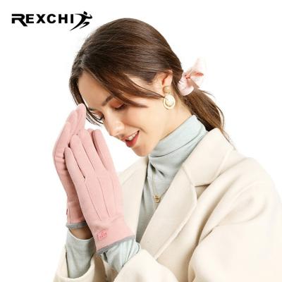 China REXCHI DY33 Women's Wool Touch Screen Warm Shopping Gloves Fashion Full Finger Winter Outdoor Female Glove Wholesale for sale