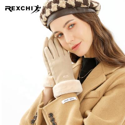 China REXCHI DY34 fashion women palm winter female purchase warm knit touch screen glove driving winter warm gloves for sale