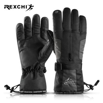 China Custom REXCHI SK02 Mens Outdoor Snowboarding Touch Screen Running Waterproof Windproof Skiing Gloves Winter for sale