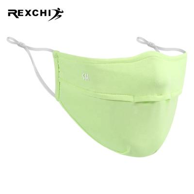 China REXCHI XKZ28 Quick Dry Face Mask Print Party Reasable Ice Face Mask Wholesale Breathable Recycling Silk Custom Cool Thin Print for sale