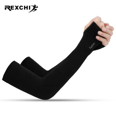 China Wholesale REXCHI HB31 Breathable Compression Custom Outdoor Sports Arm Sleeves Guard Hand Arm Sleeve Brown for sale