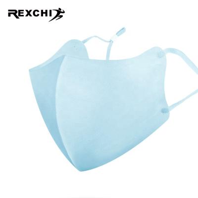 China REXCHI XKZ24 Fashion Facemask Reusable Washable Thin Cool Silk Logo Sunscreen Sports Custom Party Quick Dry Ice Mask for sale