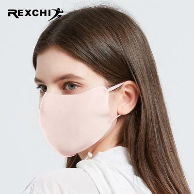 China REXCHI XKZ24 Quick Dry Sun-Protection Ice Silk Cloth Unisex Face Mask Cover Up Custom Solid Print Party Reusable Washable Face Mask for sale