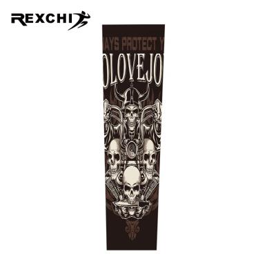 China REXCHI HB13 Summer Breathable Tattoo Printed Sunscreen Ice Silk Sleeve For Men Women Arm Cover Driving Protective Arm Sleeves for sale