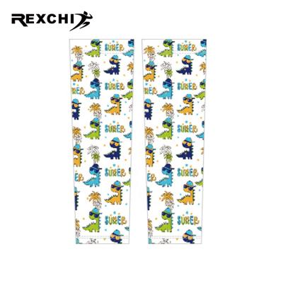 China REXCHI XRHB01 Breathable Kids Ice Silk Custom Printed UV Protection Arm Sleeve Game Compression Sleeve Cooling Cute Arm Cooling for sale