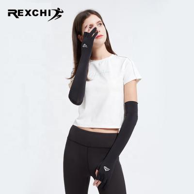 China REXCHI XG32 Factory Wholesale Breathable Ice Silk UV Protection Quick Dry Women Beach Anti UV Customizable Sport Arm Sleeve for sale