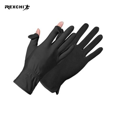 China REXCHI Unisex XG54 All Mountain Bike Bmx Racing Black Full-Finger Bmx Cycling Gloves Motocross Gloves Lightweight Sunscreen Gloves for sale