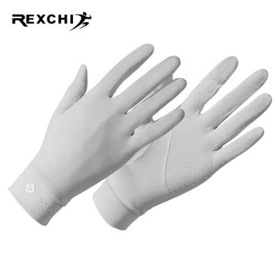 China REXCHI XG48 Summer Sale Women Summer Ice Lace Raceing Touch Screen UV Protection Sun Unisex Warm Silk Anti Skid Training Gloves Glove for sale