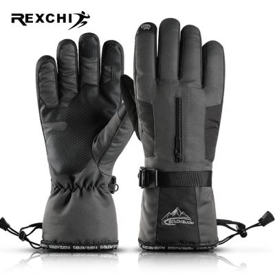 China REXCHI SK02 Men Waterproof Custom Logo Printed Snowboard Skiing Gloves Motorcycle Gloves Sensitive Winter Men for sale