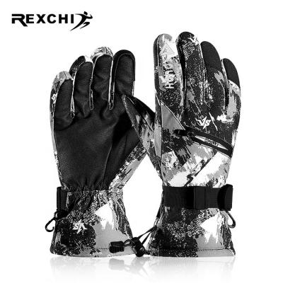 China REXCHI SK12 Outdoor Sports Glove Snow Touch Screen Recycling Gloves in Autumn Winter Skiing Warm Waterproof Gloves for sale