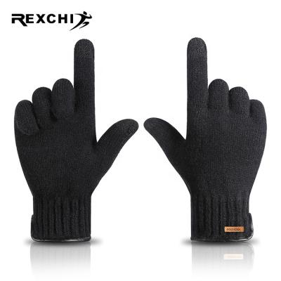 China REXCHI DZ136 Simple New Arrival Korean Men's Knit Winter Promotion Fashion Wool Warm Recycling Cheap Gloves for sale