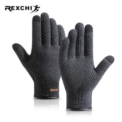 China REXCHI DZ135 Simple New Arrival Korean Men's Knit Winter Promotion Fashion Woolen Warm Recycling Cheap Gloves for sale