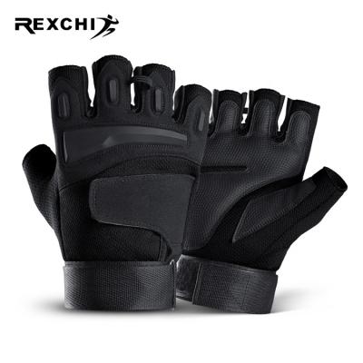 China REXCHI XT15 Motorcycle Outdoor Activity Fingerless Protective Half Finger/Short Single Tactical Military Fingerless Hunting Tactical Gloves for sale