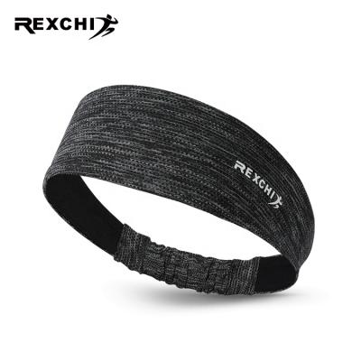 China REXCHI XTJ97 Custom Workout Gym Sweat Absorption Dryer Headband Sun-Resistant Hot Selling Sports Logo Stretchy Sports Elastic Unisex New for sale