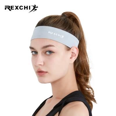 China REXCHI XTJ96 Sports Yoga Headband Sun-Resistant Sweat-absorbent Women Plain Wide Brim Sports Sweat Headband for sale