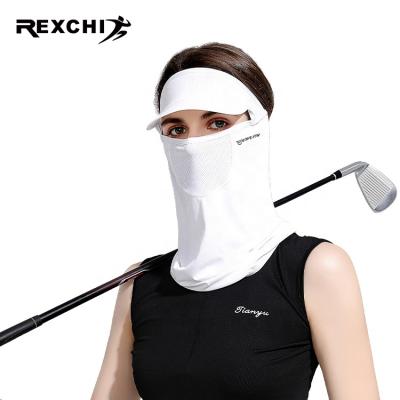 China Summer Multifunctional Anti-UV REXCHI XTJ72 Sports Mask Silk Bandana With Brim Hat For Face Cover Bandanas Cycling Fishing Rock Concert for sale