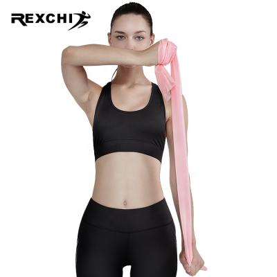 China Custom Printing High Quality Body Buliding REXCHI JSQC05 Popular Design Resistance Band Workout Exercise Bands for sale