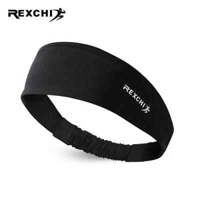 China REXCHI XTJ97 Sports Yoga Headband Sweat-absorbent Sun-resistant Women Plain Wide Brim Ice Silk Headband Men Sport for sale