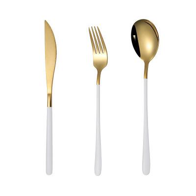 China Sustainable Best Selling Goods Using Portable Handsome Flatware Set Stainless Steel Cutlery for sale