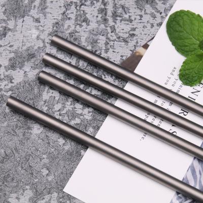 China JUJU portable gift high-end pure hot viable sale new c set eco-friendly titanium drinking straw wedding gift for sale