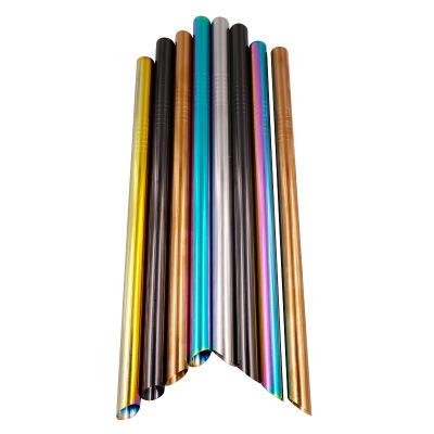 China Factory Sustainable Supply Attractive Price Individually Wrapped 304 Stainless Steel Metal Drinking Straws for sale